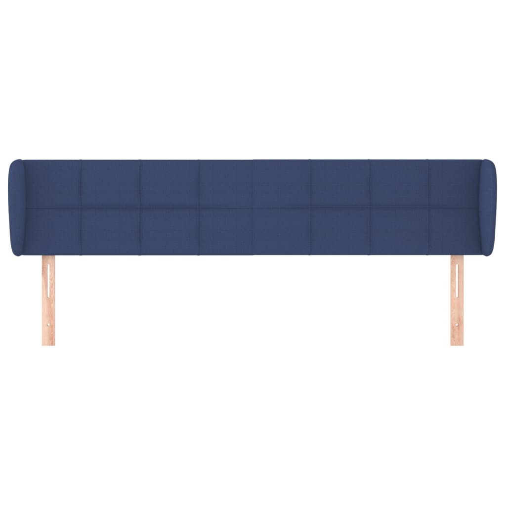 Κεφαλάρι με Πτερύγια Μπλε 183x23x78/88 εκ. Υφασμάτινο - PAKOBAZAAR