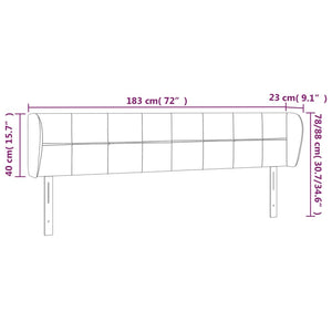 Κεφαλάρι με Πτερύγια Πράσινο 183x23x78/88 εκ. Υφασμάτινο