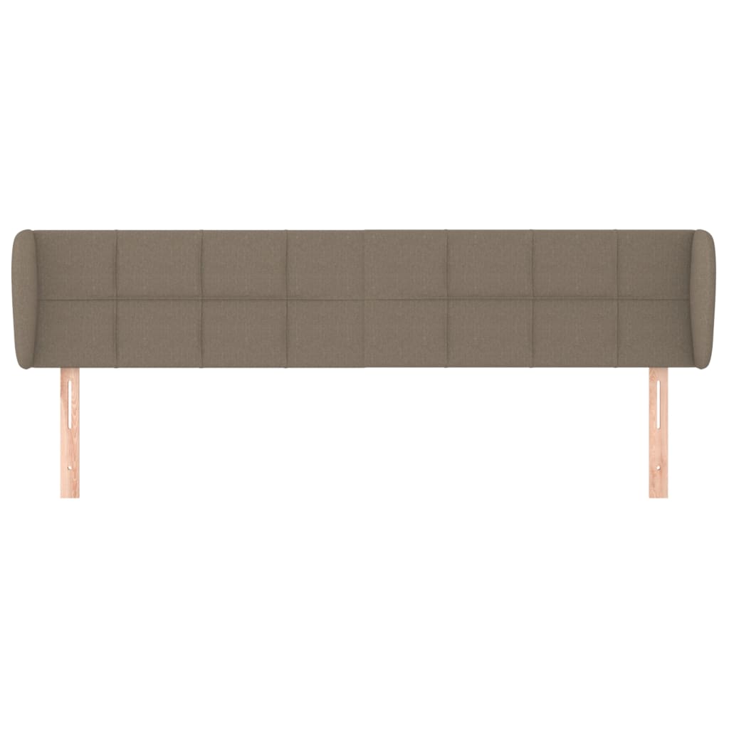 Κεφαλάρι με Πτερύγια Taupe 203 x 23 x 78/88 εκ. Υφασμάτινο - PAKOBAZAAR
