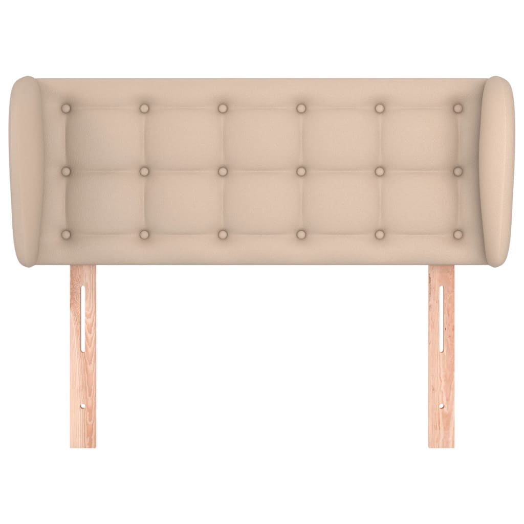 Κεφαλάρι με Πτερύγια Καπουτσίνο 83x23x78/88 εκ. Συνθετικό Δέρμα - PAKOBAZAAR