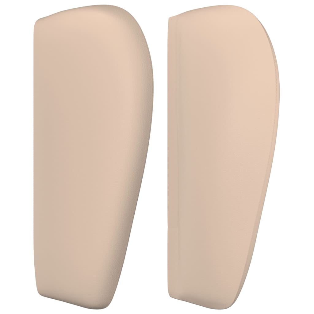 Κεφαλάρι με Πτερύγια Καπουτσίνο 103x23x78/88εκ. Συνθετικό Δέρμα - PAKOBAZAAR