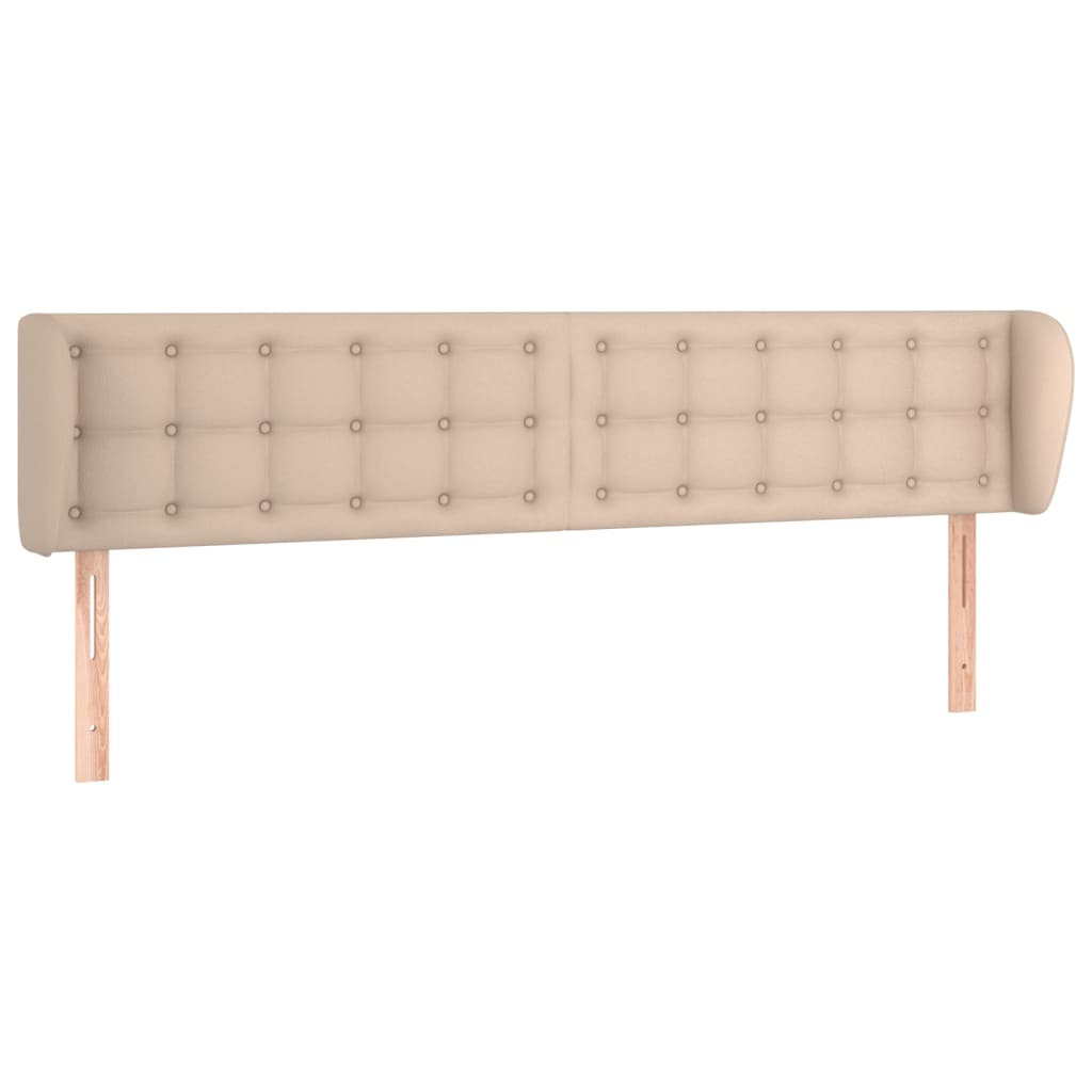 Κεφαλάρι με Πτερύγια Καπουτσίνο 163x23x78/88εκ. Συνθετικό Δέρμα - Pakobazaar