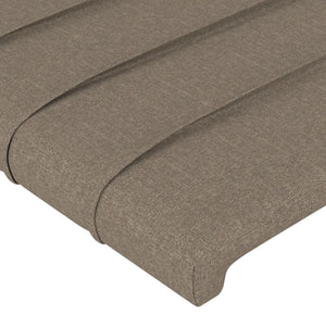 Κεφαλάρι με Πτερύγια Taupe 83 x 23 x 78/88 εκ. Υφασμάτινο - PAKOBAZAAR