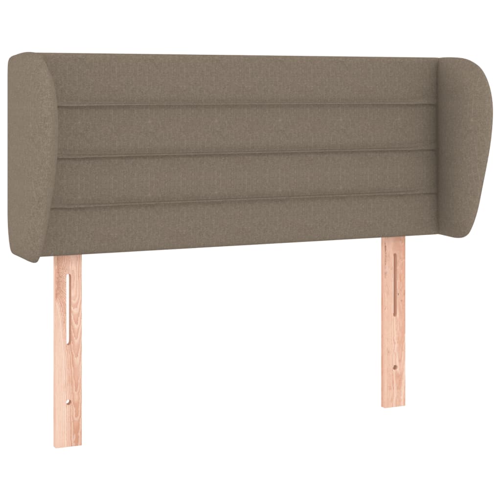 Κεφαλάρι με Πτερύγια Taupe 93x23x78/88 εκ. Υφασμάτινο - PAKOBAZAAR