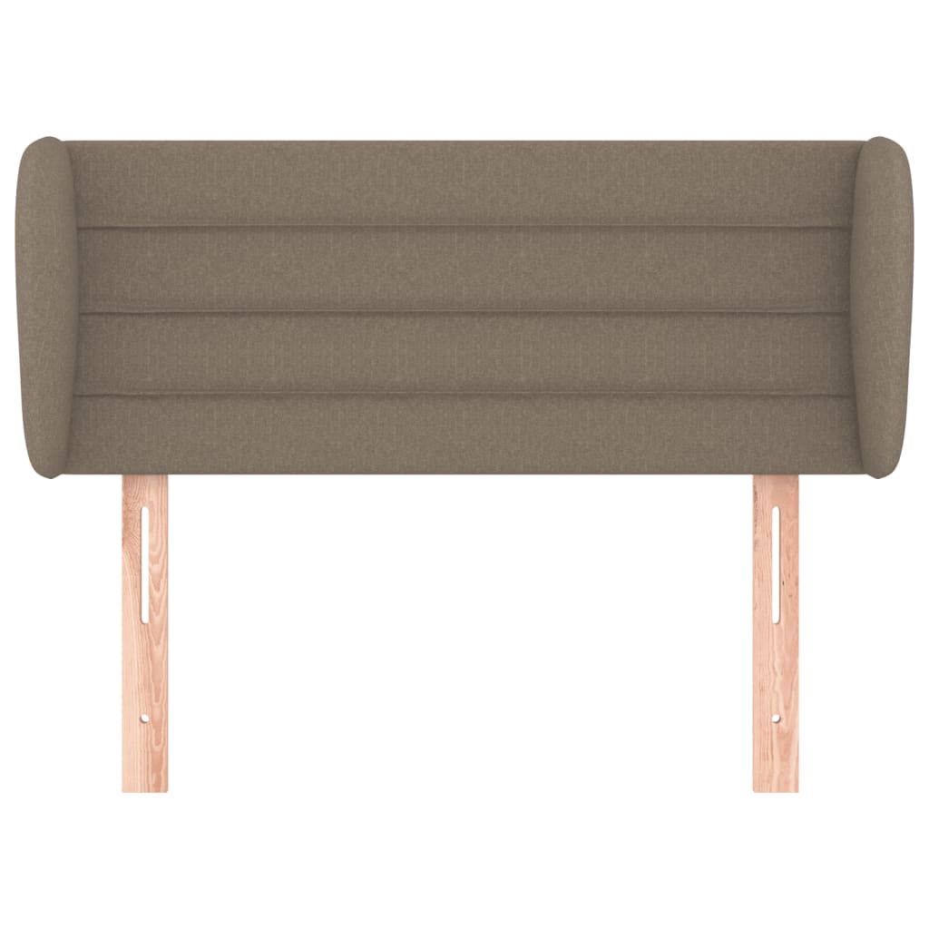 Κεφαλάρι με Πτερύγια Taupe 93x23x78/88 εκ. Υφασμάτινο - PAKOBAZAAR