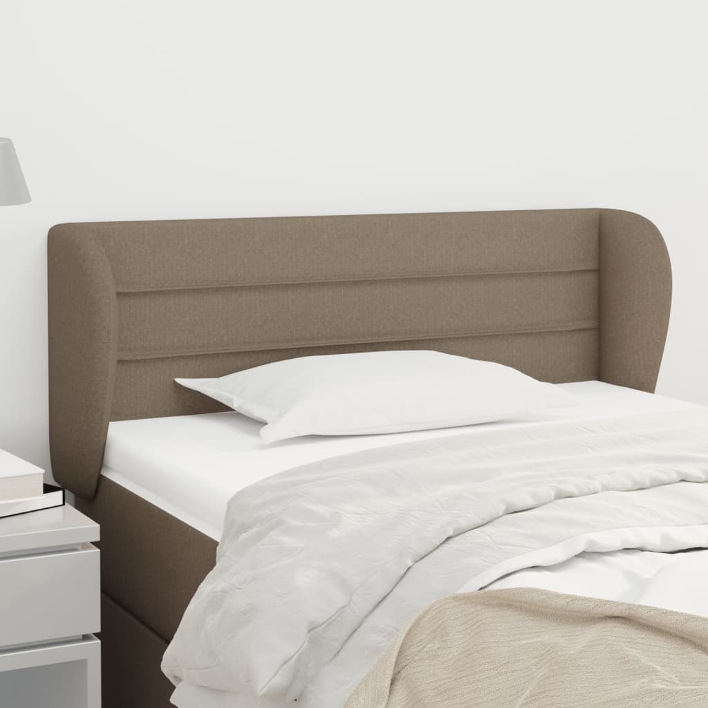 Κεφαλάρι με Πτερύγια Taupe 103x23x78/88 εκ. Υφασμάτινο - PAKOBAZAAR