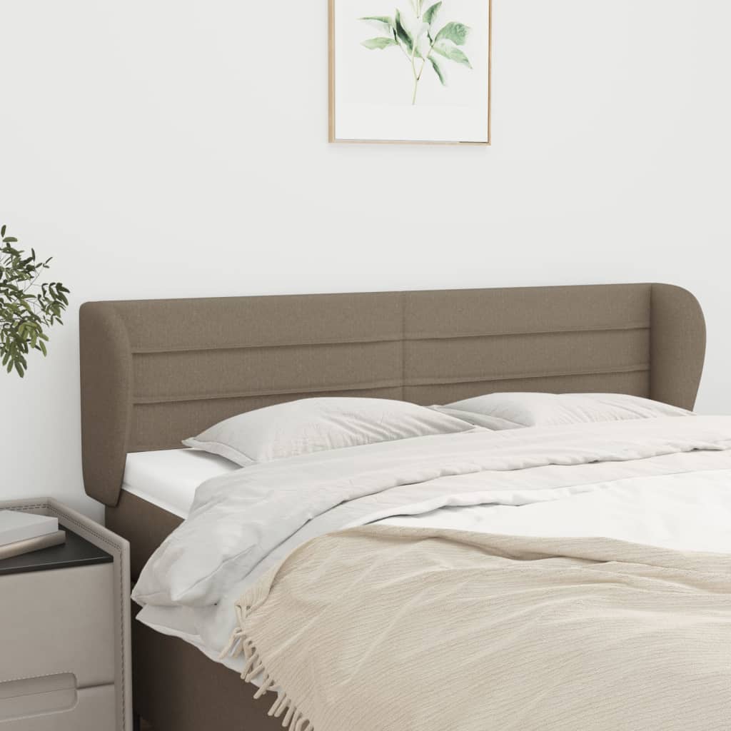 Κεφαλάρι με Πτερύγια Taupe 147 x 23 x 78/88 εκ. Υφασμάτινο - PAKOBAZAAR