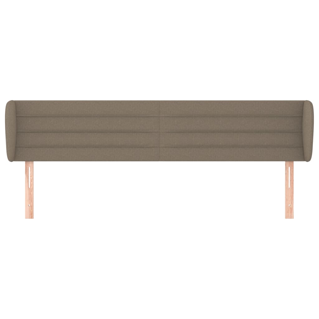 Κεφαλάρι με Πτερύγια Taupe 183x23x78/88 εκ. Υφασμάτινο - PAKOBAZAAR