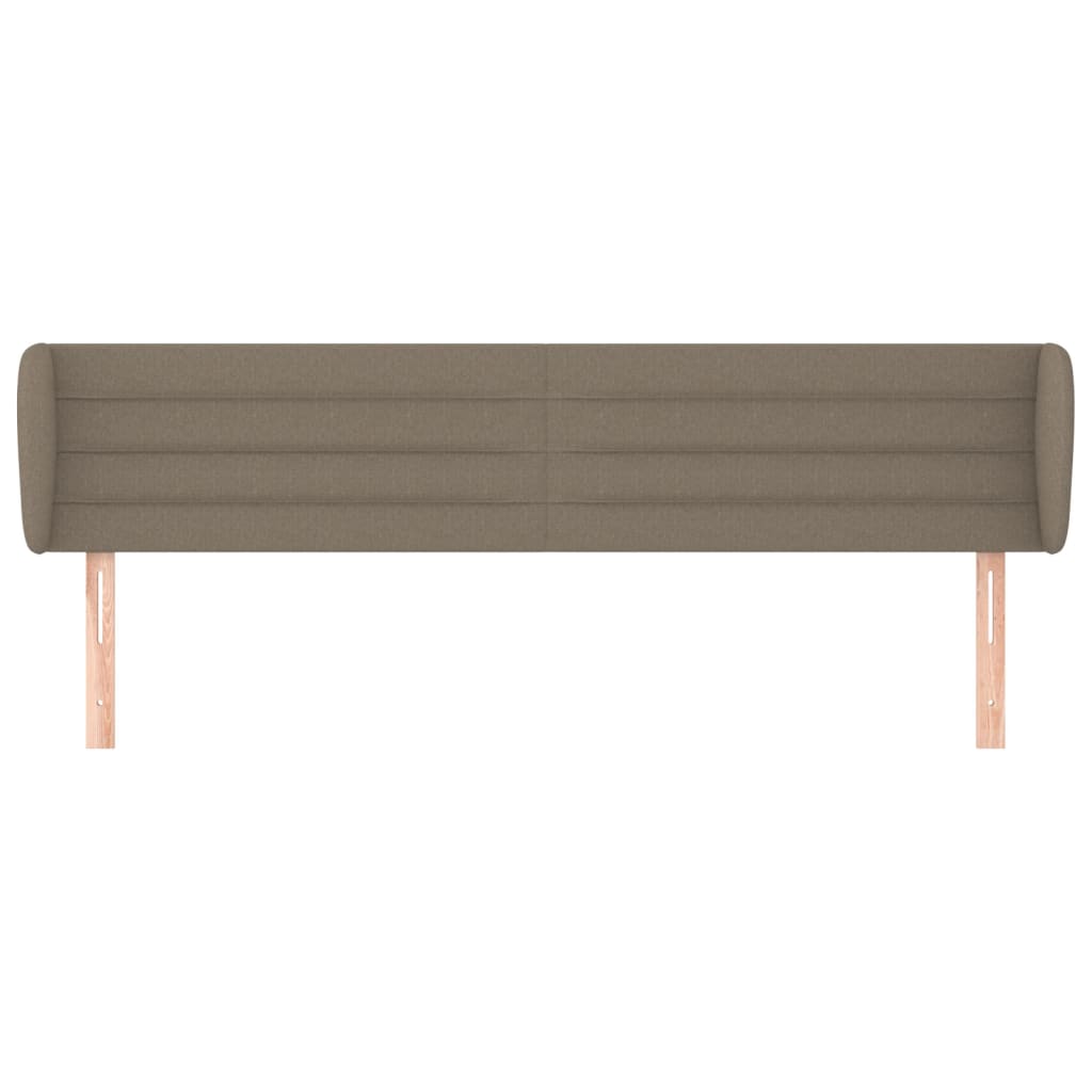 Κεφαλάρι με Πτερύγια Taupe 203 x 23 x 78/88 εκ. Υφασμάτινο - PAKOBAZAAR