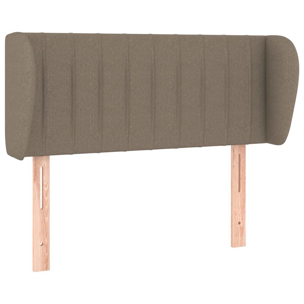Κεφαλάρι με Πτερύγια Taupe 93x23x78/88 εκ. Υφασμάτινο - PAKOBAZAAR