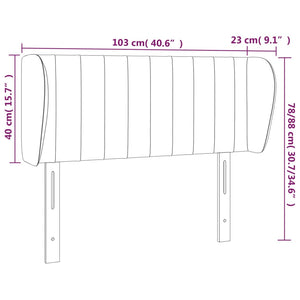 Κεφαλάρι με Πτερύγια Κρεμ 103x23x78/88 εκ. Υφασμάτινο - Pakobazaar