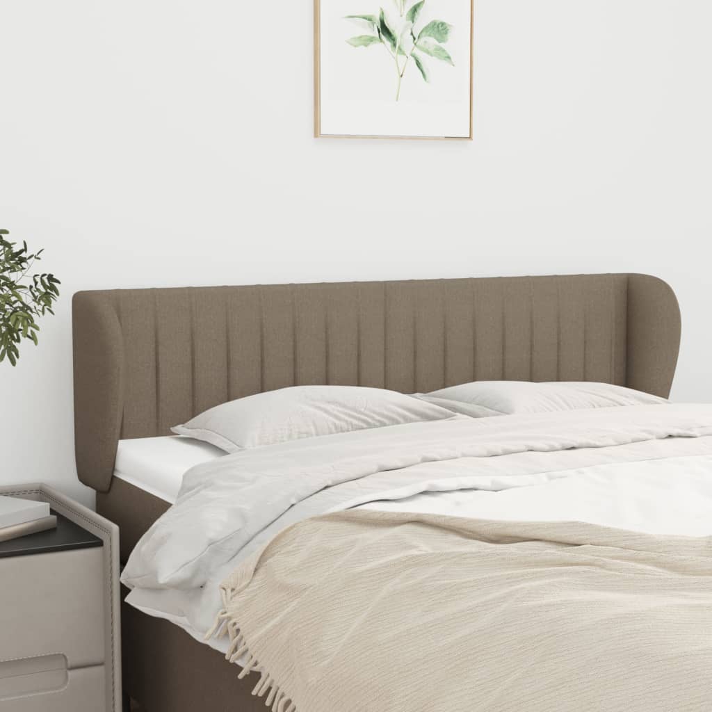Κεφαλάρι με Πτερύγια Taupe 147 x 23 x 78/88 εκ. Υφασμάτινο - PAKOBAZAAR
