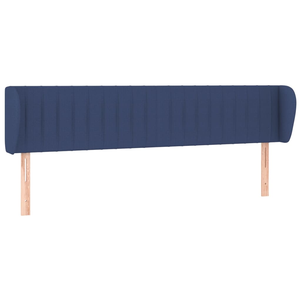 Κεφαλάρι με Πτερύγια Μπλε 163x23x78/88 εκ. Υφασμάτινο - PAKOBAZAAR