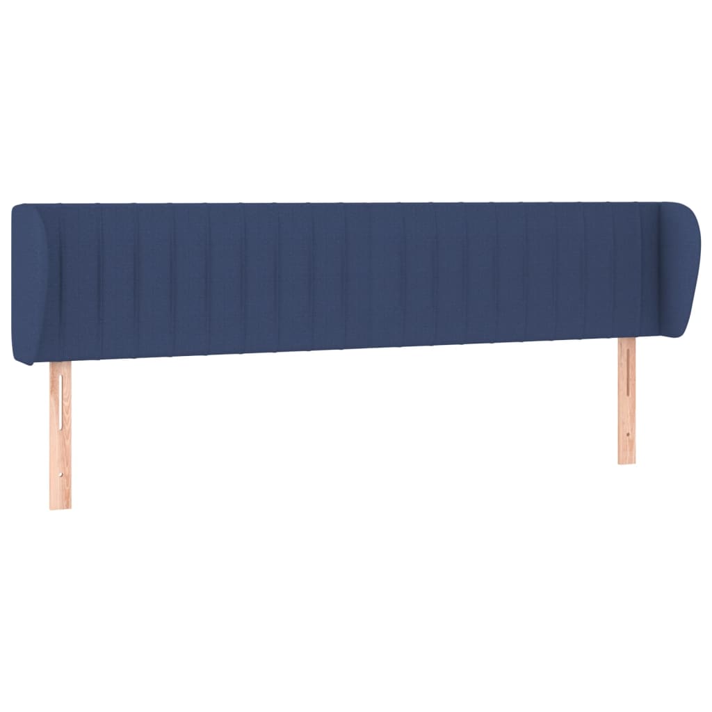 Κεφαλάρι με Πτερύγια Μπλε 183x23x78/88 εκ. Υφασμάτινο - PAKOBAZAAR