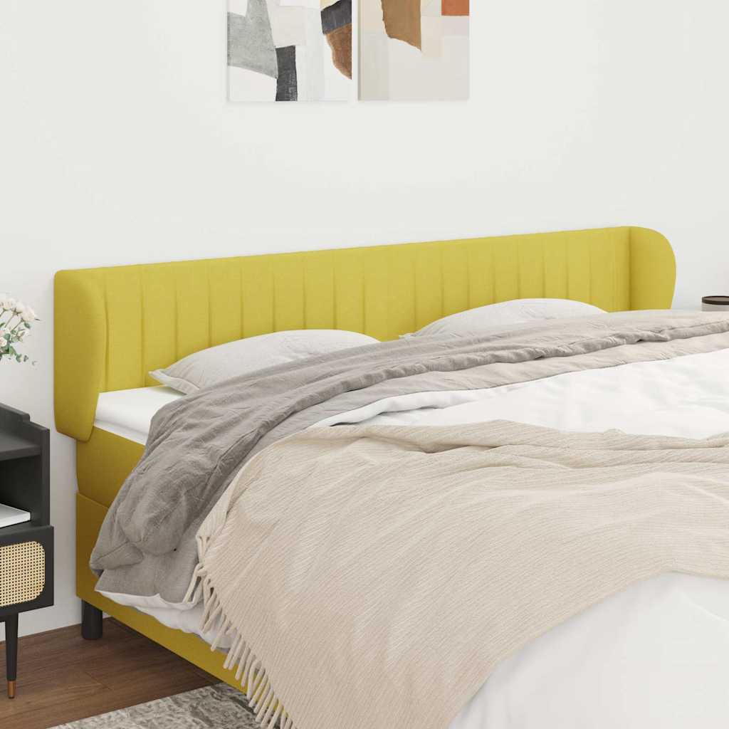 Κεφαλάρι με Πτερύγια Πράσινο 183x23x78/88 εκ. Υφασμάτινο - Pakobazaar