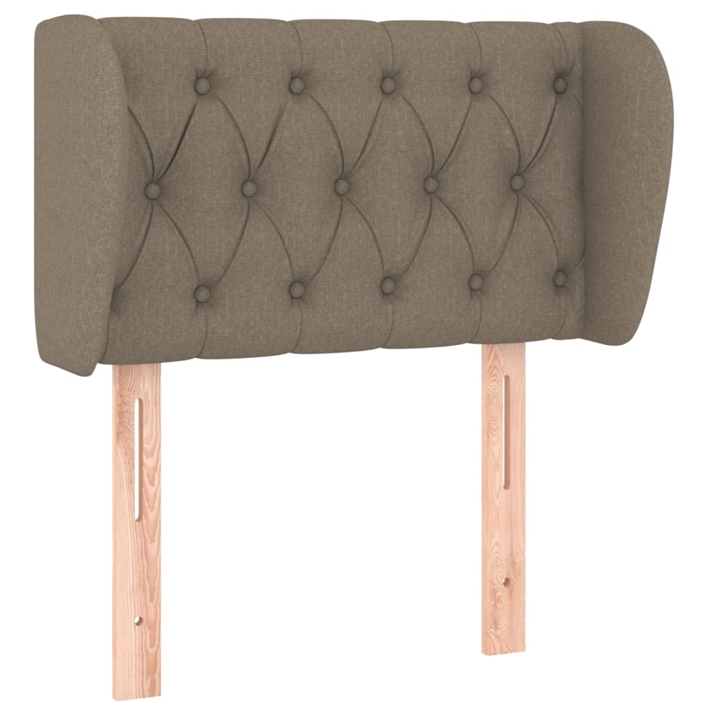 Κεφαλάρι με Πτερύγια Taupe 83 x 23 x 78/88 εκ. Υφασμάτινο - PAKOBAZAAR
