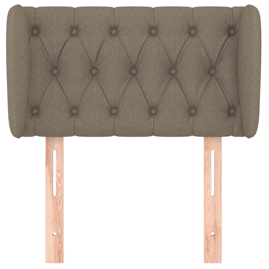 Κεφαλάρι με Πτερύγια Taupe 83 x 23 x 78/88 εκ. Υφασμάτινο - PAKOBAZAAR