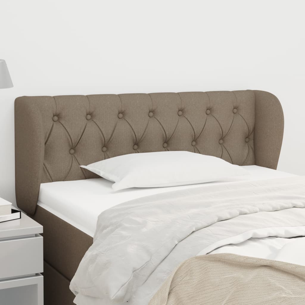 Κεφαλάρι με Πτερύγια Taupe 93x23x78/88 εκ. Υφασμάτινο - PAKOBAZAAR