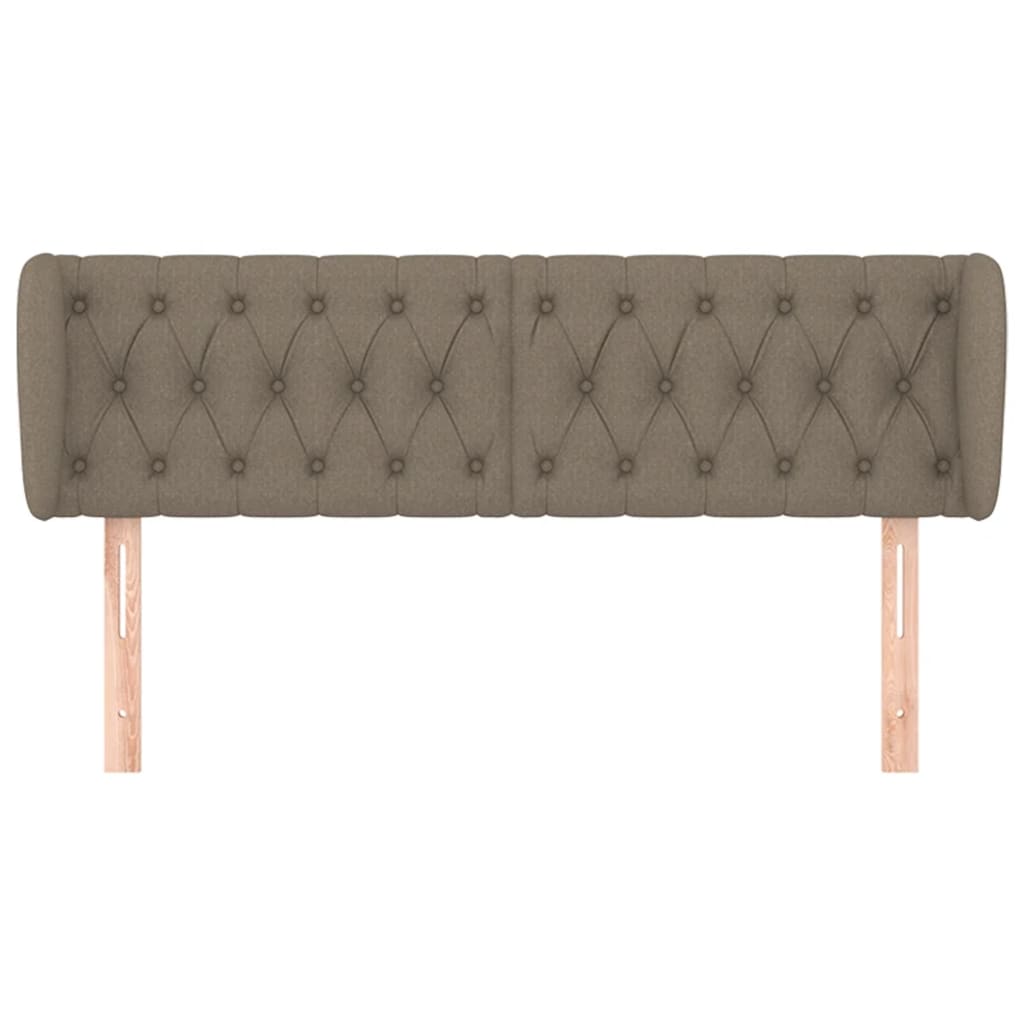 Κεφαλάρι με Πτερύγια Taupe 147 x 23 x 78/88 εκ. Υφασμάτινο - PAKOBAZAAR