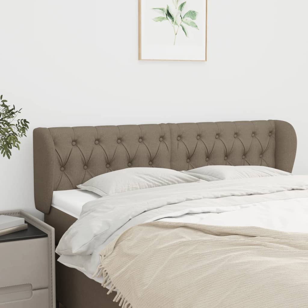 Κεφαλάρι με Πτερύγια Taupe 163x23x78/88 εκ. Υφασμάτινο