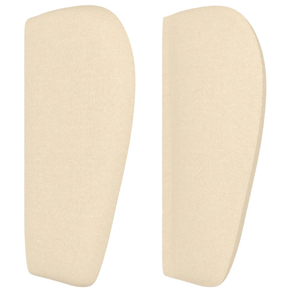 Κεφαλάρι με Πτερύγια Κρεμ 163x23x78/88 εκ. Υφασμάτινο - PAKOBAZAAR