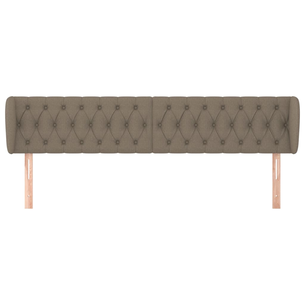 Κεφαλάρι με Πτερύγια Taupe 183x23x78/88 εκ. Υφασμάτινο - PAKOBAZAAR