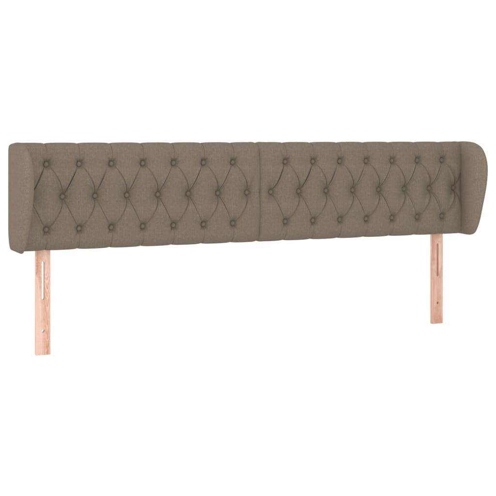 Κεφαλάρι με Πτερύγια Taupe 203 x 23 x 78/88 εκ. Υφασμάτινο - PAKOBAZAAR