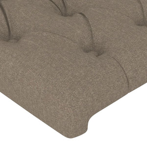 Κεφαλάρι με Πτερύγια Taupe 203 x 23 x 78/88 εκ. Υφασμάτινο - PAKOBAZAAR