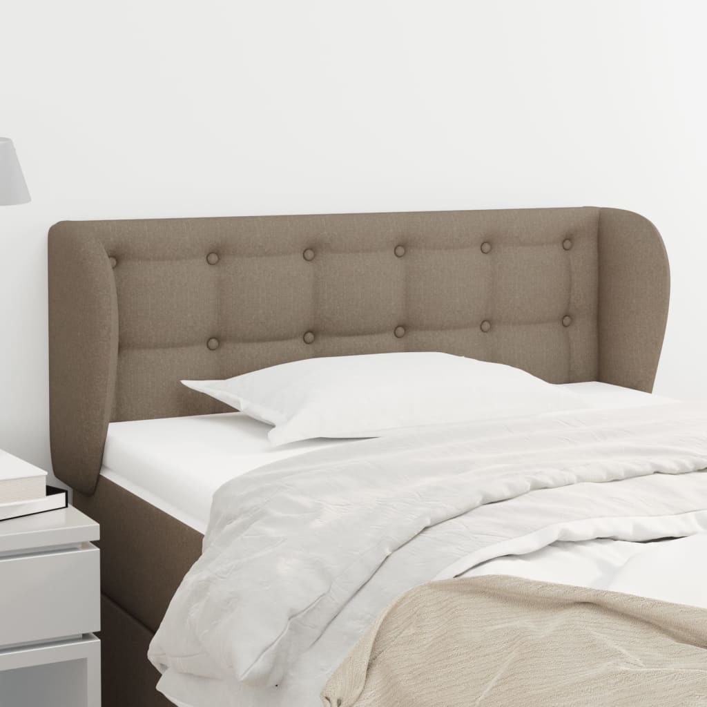 Κεφαλάρι με Πτερύγια Taupe 83 x 23 x 78/88 εκ. Υφασμάτινο - PAKOBAZAAR