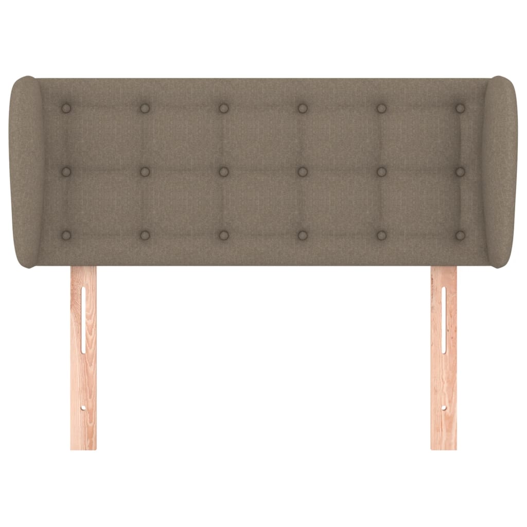 Κεφαλάρι με Πτερύγια Taupe 93x23x78/88 εκ. Υφασμάτινο - PAKOBAZAAR