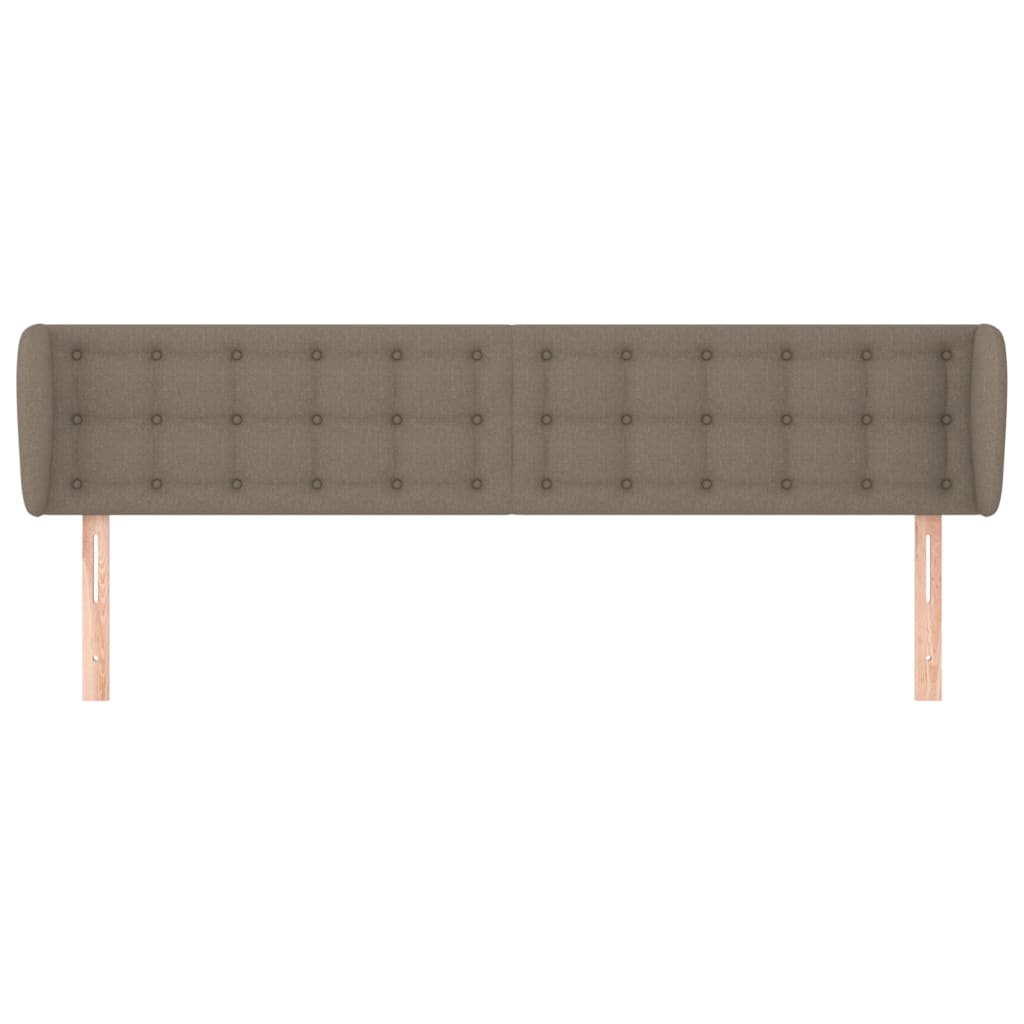 Κεφαλάρι με Πτερύγια Taupe 163x23x78/88 εκ. Υφασμάτινο - PAKOBAZAAR