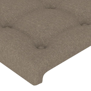 Κεφαλάρι με Πτερύγια Taupe 163x23x78/88 εκ. Υφασμάτινο - PAKOBAZAAR