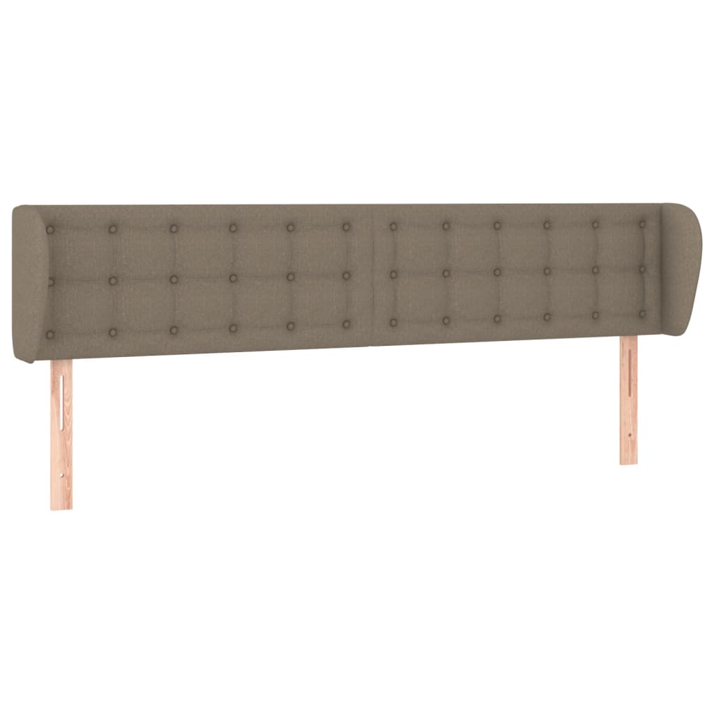 Κεφαλάρι με Πτερύγια Taupe 183x23x78/88 εκ. Υφασμάτινο - PAKOBAZAAR