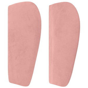 Κεφαλάρι με Πτερύγια Ροζ 163x23x78/88 εκ. Βελούδινο - PAKOBAZAAR