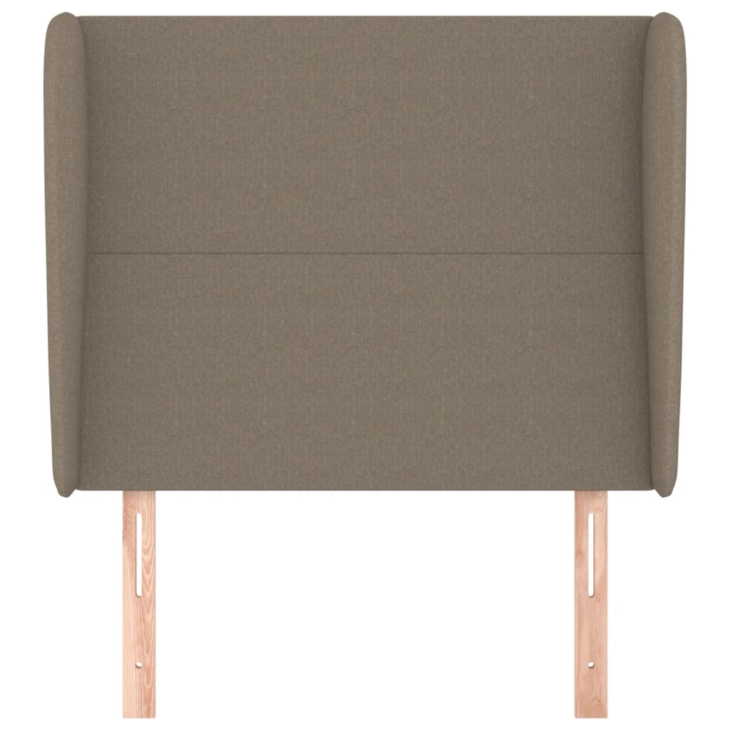 Κεφαλάρι με Πτερύγια Taupe 83x23x118/128 εκ. Υφασμάτινο - PAKOBAZAAR