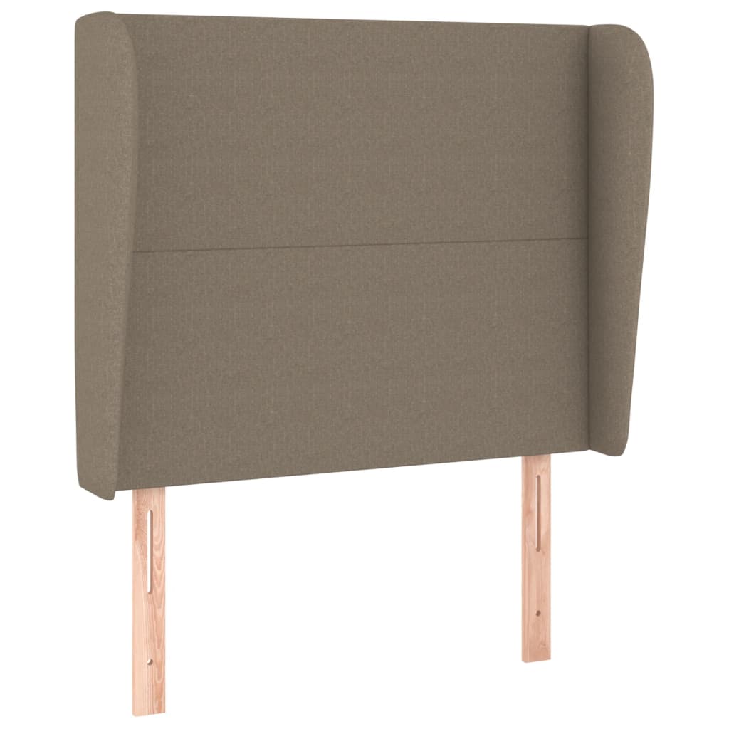 Κεφαλάρι με Πτερύγια Taupe 93 x 23 x 118/128 εκ. Υφασμάτινο - PAKOBAZAAR