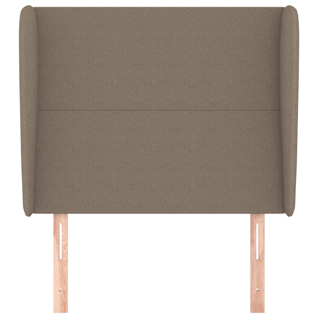 Κεφαλάρι με Πτερύγια Taupe 93 x 23 x 118/128 εκ. Υφασμάτινο - PAKOBAZAAR
