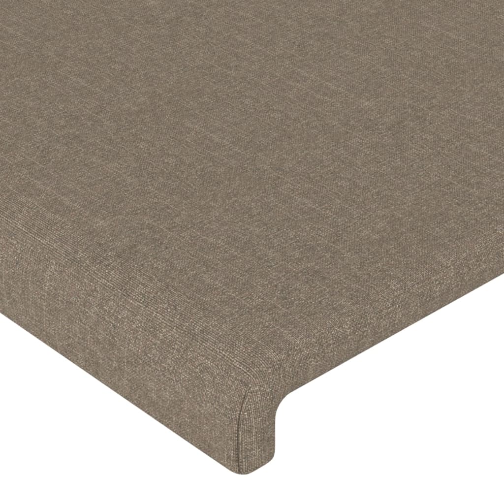 Κεφαλάρι με Πτερύγια Taupe 103x23x118/128 εκ. Υφασμάτινο - PAKOBAZAAR