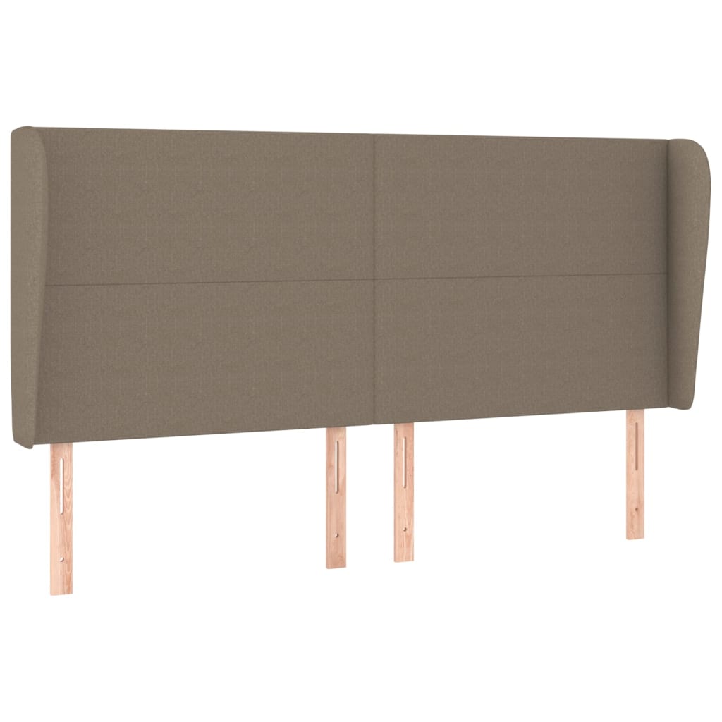 Κεφαλάρι με Πτερύγια Taupe 163x23x118/128 εκ. Υφασμάτινο - PAKOBAZAAR