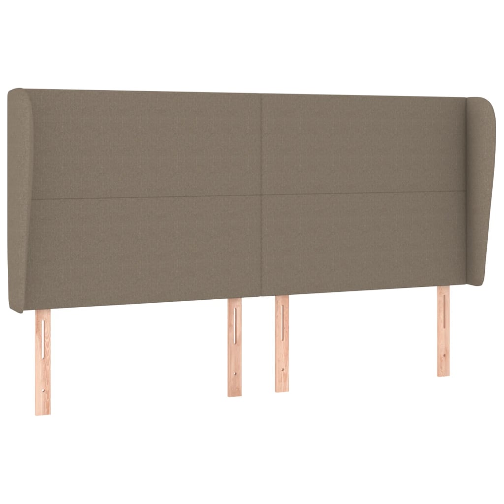 Κεφαλάρι με Πτερύγια Taupe 183x23x118/128 εκ. Υφασμάτινο