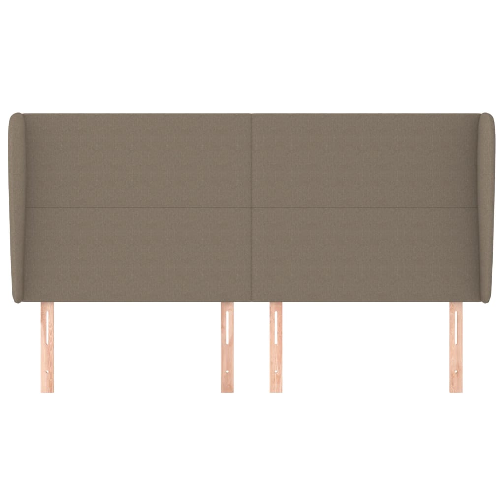Κεφαλάρι με Πτερύγια Taupe 183x23x118/128 εκ. Υφασμάτινο