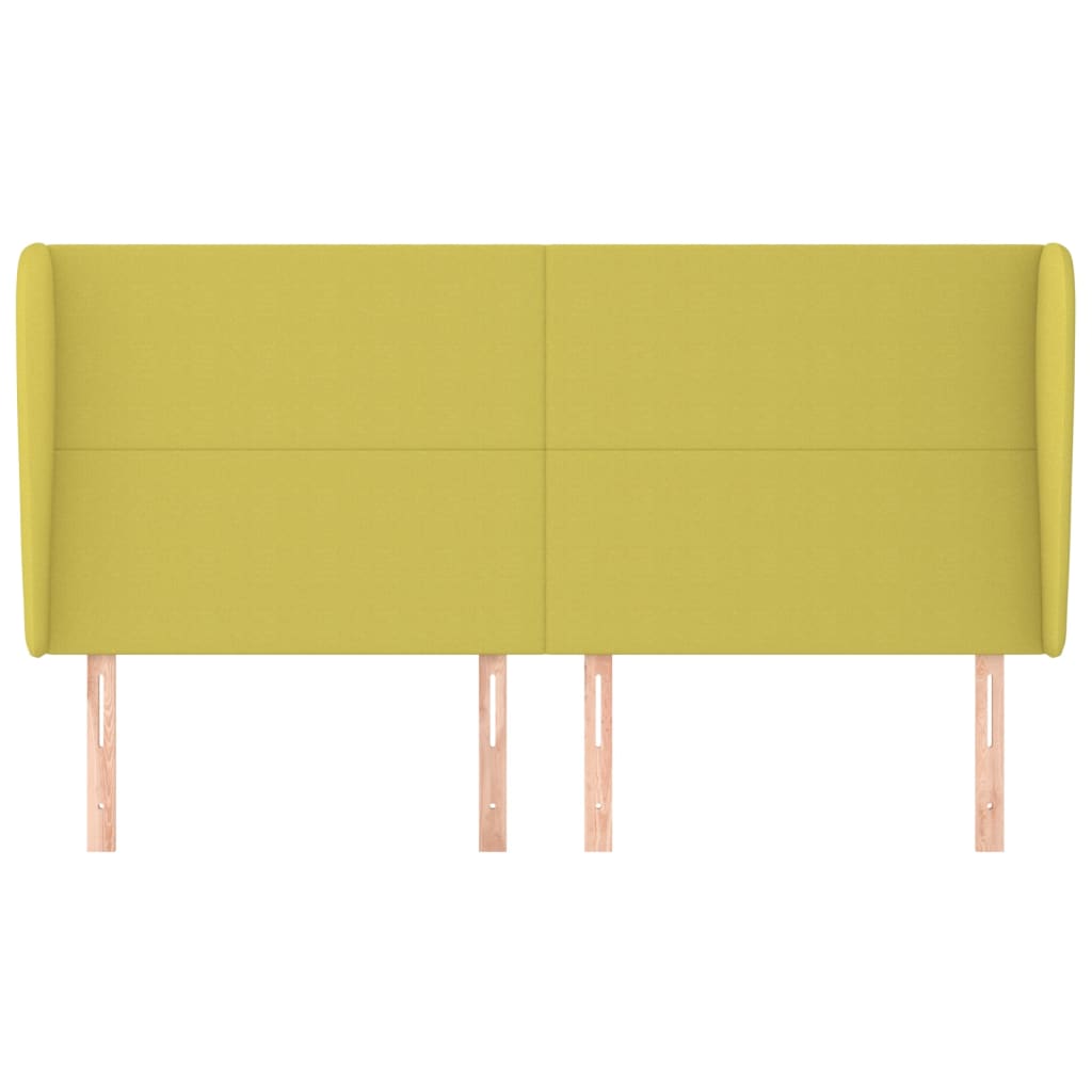 Κεφαλάρι με Πτερύγια Πράσινο 183x23x118/128 εκ. Υφασμάτινο