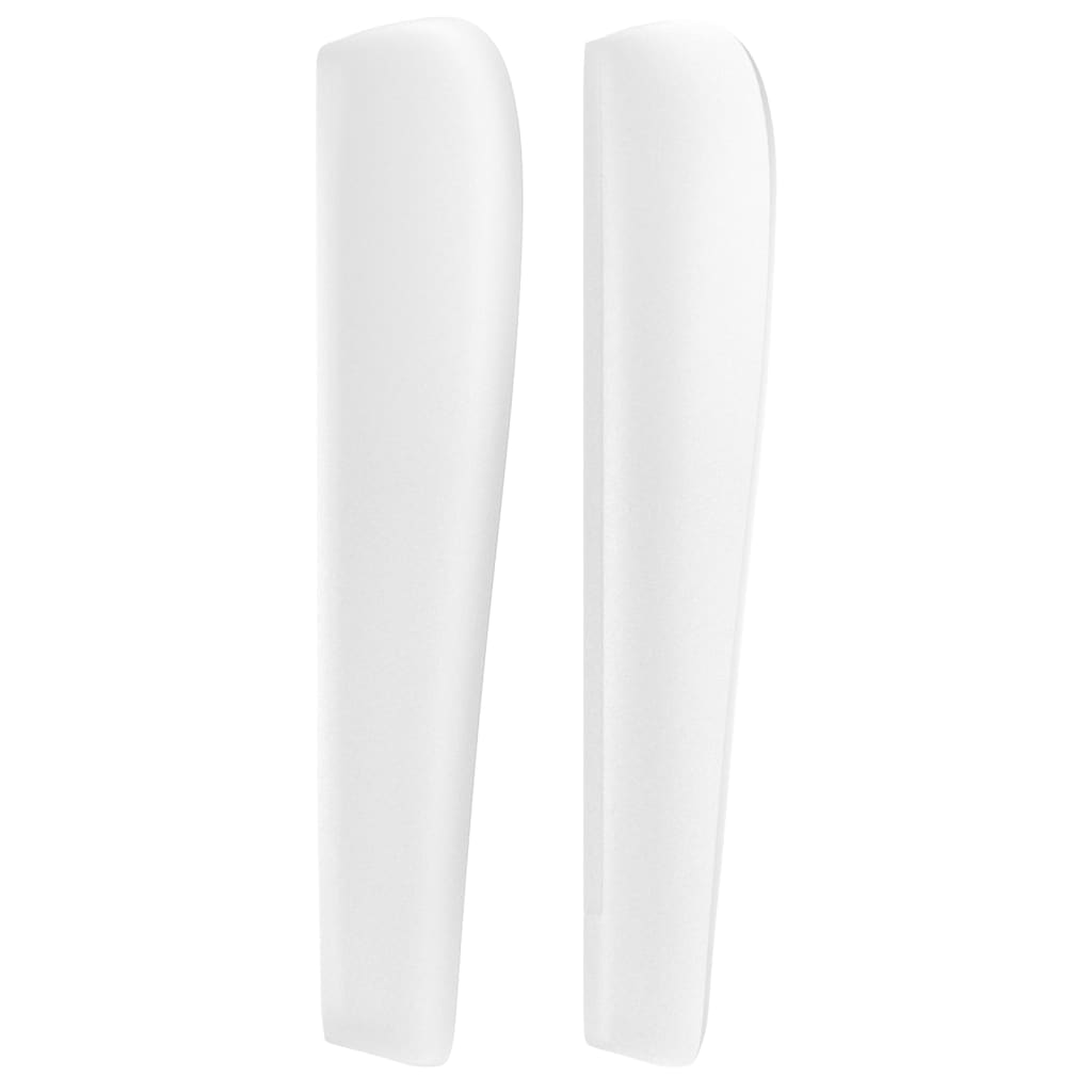 Κεφαλάρι με Πτερύγια Λευκό 147x23x118/128 εκ. Συνθετικό Δέρμα - Pakobazaar