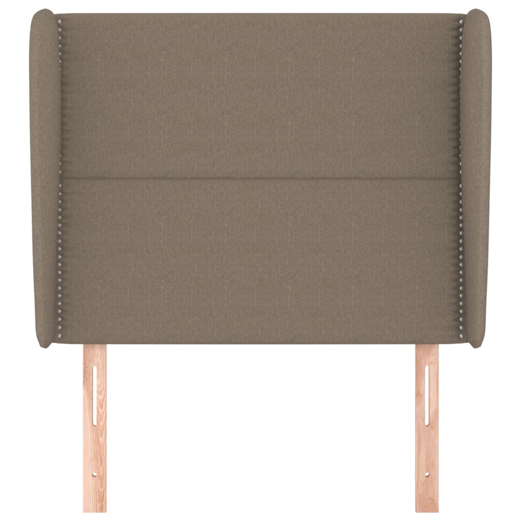 Κεφαλάρι με Πτερύγια Taupe 103x23x118/128 εκ. Υφασμάτινο