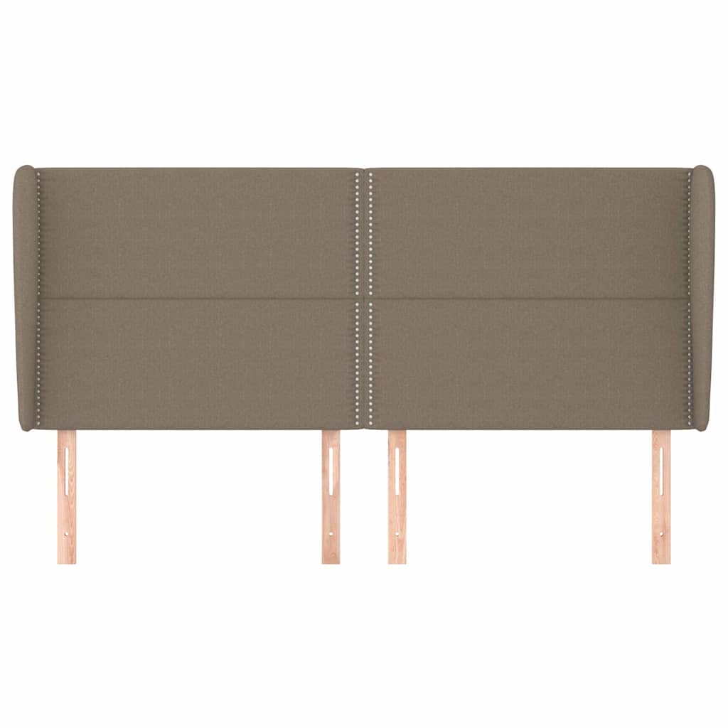 Κεφαλάρι με Πτερύγια Taupe 163x23x118/128 εκ. Υφασμάτινο