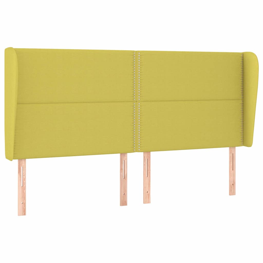 Κεφαλάρι με Πτερύγια Πράσινο 163x23x118/128 εκ. Υφασμάτινο