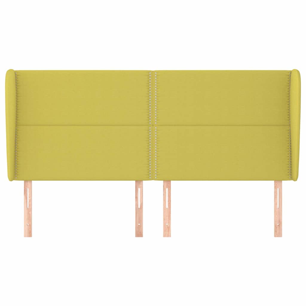Κεφαλάρι με Πτερύγια Πράσινο 163x23x118/128 εκ. Υφασμάτινο