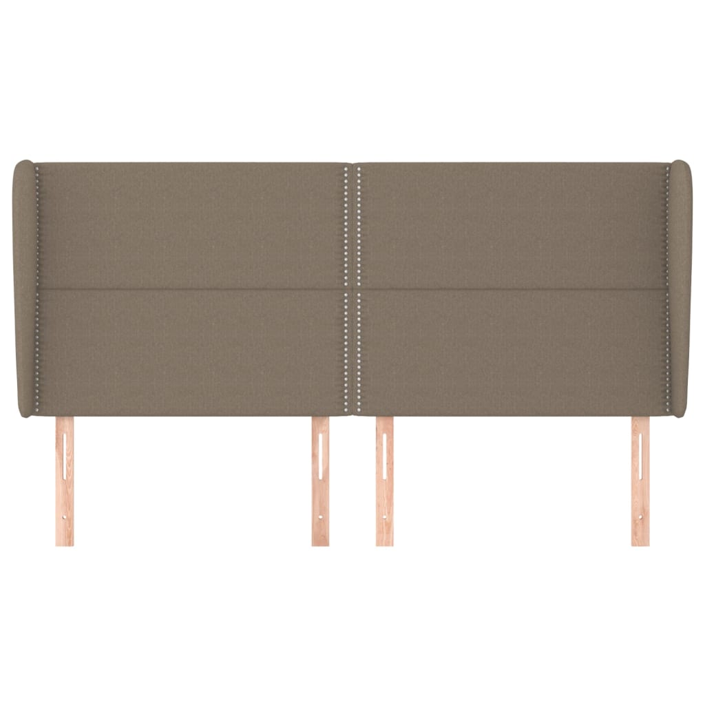 Κεφαλάρι με Πτερύγια Taupe 183x23x118/128 εκ. Υφασμάτινο