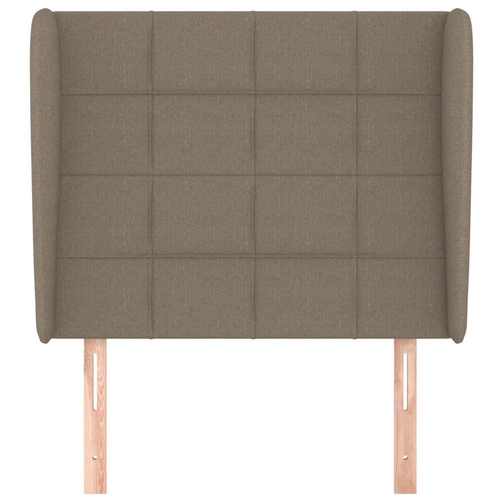 Κεφαλάρι με Πτερύγια Taupe 103x23x118/128 εκ. Υφασμάτινο