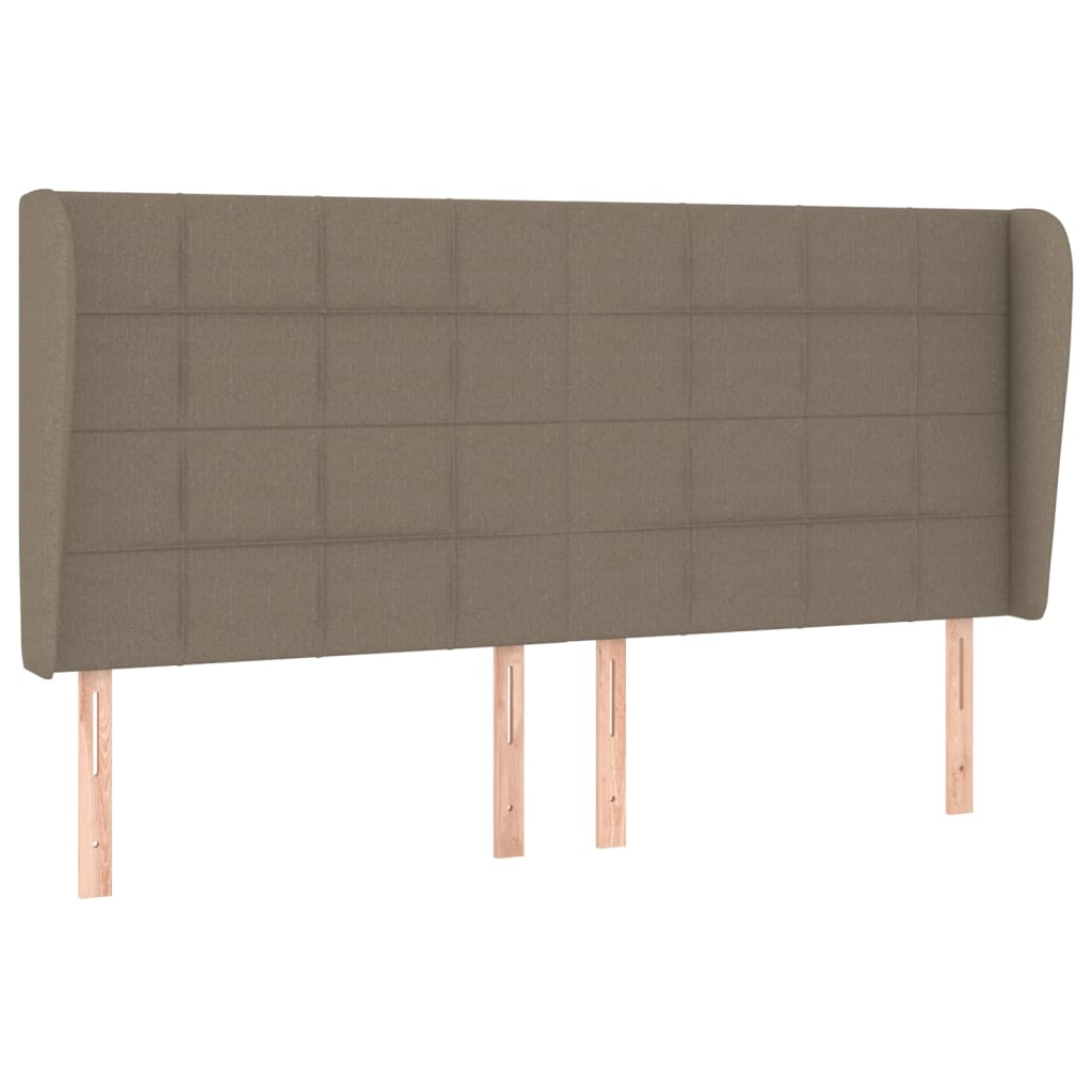 Κεφαλάρι με Πτερύγια Taupe 183x23x118/128 εκ. Υφασμάτινο